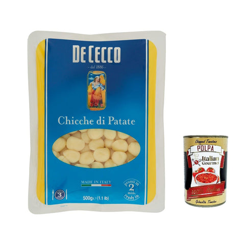 Pasta De Cecco 100% Italienisch Chicche di patate Nudeln 500g Kartoffelpaste 10x Original italienisch inkl. Italian Gourmet Polpa 400g