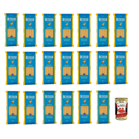 De Cecco Zitone N°19 100% Pasta Nudeln 20x 500g inkl. Italian Gourmet Polpa 400g Original italienisch