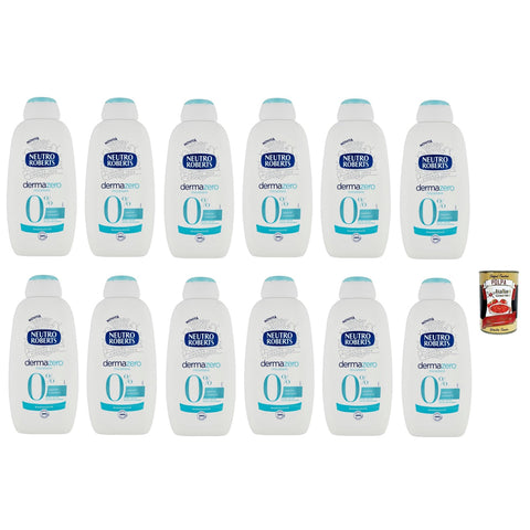 Neutro Roberts dermazero micellare Bagnodoccia, Körperbade -, Feuchtigkeits - und Umhüllungsformel, Mit reinem Glycerinöl 12x 450 ml inkl. Italian Gourmet polpa 400g Original italienisch