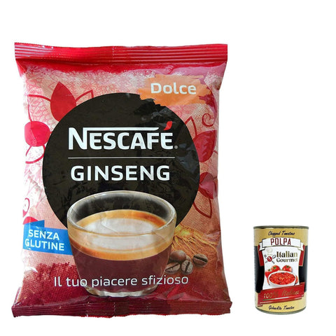 NESCAFÉ Ginseng Dolce, Löslich in Kaffeepulver und Ginseng für automatische Maschine 1x500g Original italienisch Getränk