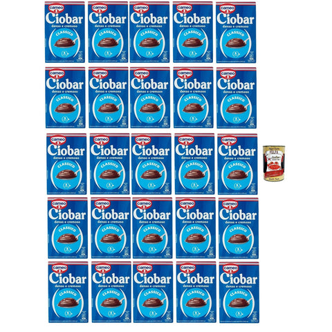 Cameo Ciobar Classico - Pulver Zubereitung für Heiße Schokolade Hot Chocolate Packung, jede Packung enthält 5 Beutel à 25g 28x 125g inkl. Italian Gourmet polpa 400g Original italienisch