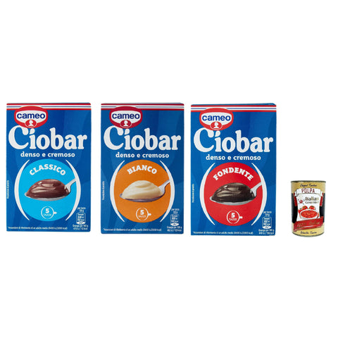 Cameo Ciobar Testpaket Kakao heiße schokolade istant chocolate 3x 125g schoko, istant hot chocolate Original italienisch inkl. Italian Gourmet Polpa 400g