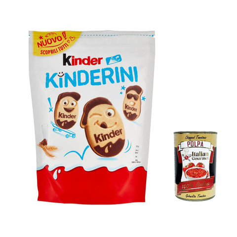 Kinder Kinderini kekse cookies, Shortbread in Milch und Kakao 12x250g Original italienisch