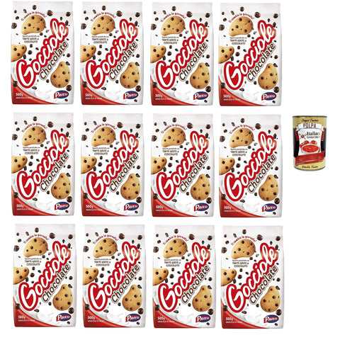 Pavesi Barilla Kekse Gocciole Italien biscuits cookies kuchen brioche 12x 500 g inkl. Italian Gourmet polpa 400g Original italienisch