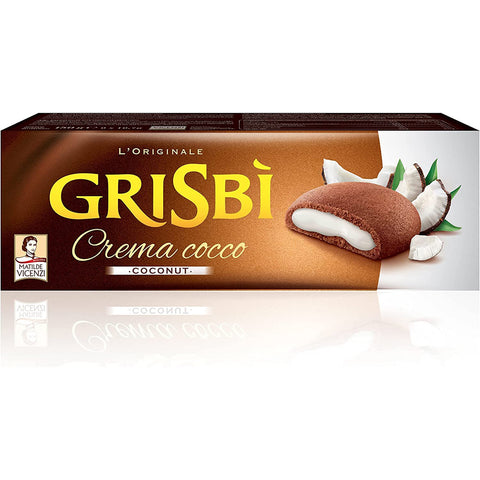 Vicenzi Grisbi Cocco Kekse mit Kokosnuss creme cookies kuchen riegel 12x150g Original italienisch