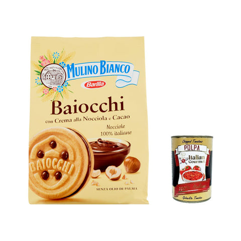 Mulino Bianco Baiocchi Schokolade Biscuits Reigel Kekse Kuchen mit Schokolade Snack cookies 3x 260 g inkl. Italian Gourmet polpa 400g Original italienisch