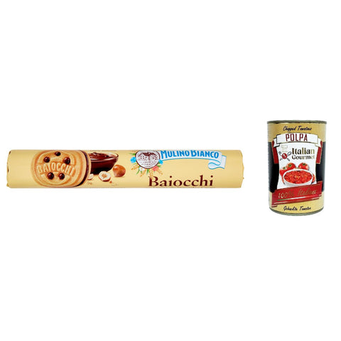 Mulino Bianco Baiocchi tube schoko reigel Kekse mit Schokolade snack 3x 168gr inkl. Italian Gourmet polpa 400g Original italienisch
