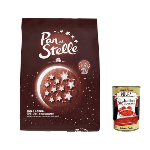 Mulino Bianco Biscotti Pan di stelle 700g Italien kekse biscuits cookies kuchen 3x Original italienisch inkl. Italian Gourmet Polpa 400g