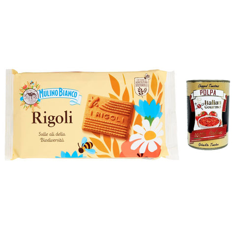 Mulino Bianco Rigoli Shortbread - Kekse mit 100% Honig 3x 400 g inkl. Italian Gourmet polpa 400g Original italienisch