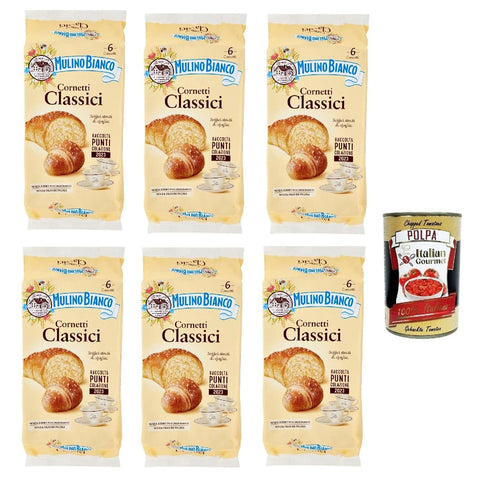 Mulino Bianco Kuchen Cornetti Classici Croissant Snack ohne Konservierungszusätze Briosche kekse 6x240g Original italienisch