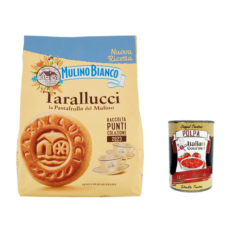 Mulino Bianco tarallucci Shortbread Kekse mit frischen Eiern biscuits cookies 6x 800g inkl. Italian Gourmet polpa 400g Original italienisch
