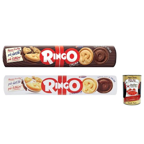 Pavesi Ringo Kekse kekse mit Vanille und kako cookies italien biscuits snack 24x 165 g inkl. Italian Gourmet polpa 400g Original italienisch