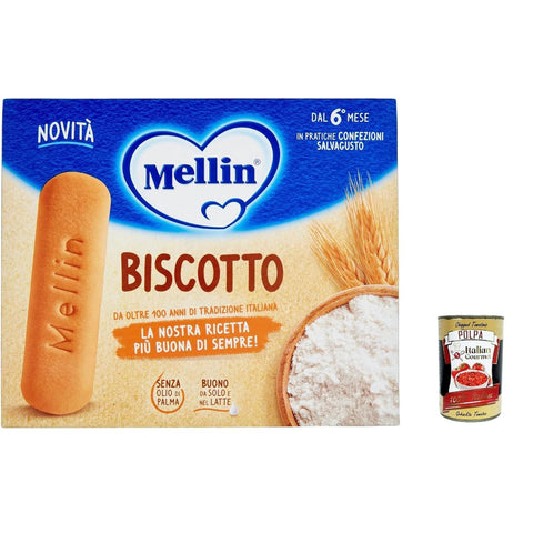 Mellin Biscotto Classico,360g 6x Original italienisch inkl. Italian Gourmet Polpa 400g