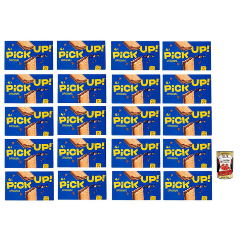 Pick Up Original italienisch Milchschokoladentafel im Doppelkeks, 20x 112g Packung, Jede Packung enthält 4 Kekse à 28g italienisch inkl. Italian Gourmet Polpa di Pomodoro 400g Dose