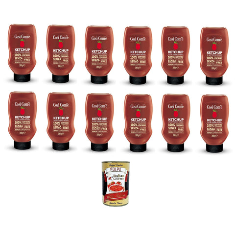 Cosi' Com'è Ketchup di Datterino Rosso al Naturale Natural Red Datterino Ketchup 12x200gr inkl. Italian Gourmet polpa 400g Original italienisch