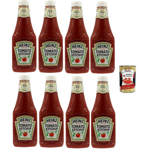 Tomatenketchup Tomato Ketchup sauce in Flasche 8x 1kg inkl. Italian Gourmet Polpa di Pomodoro 400g Dose Original italienisch
