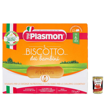 Plasmon BISCOTTI 6x 720G inkl. Italian Gourmet polpa 400g Original italienisch