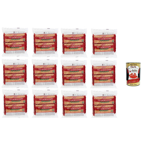 Fiorentini Croccantini di Sesamo Sesam Croccantini 12x 120gr Original italienisch inkl. Italian Gourmet Polpa 400g