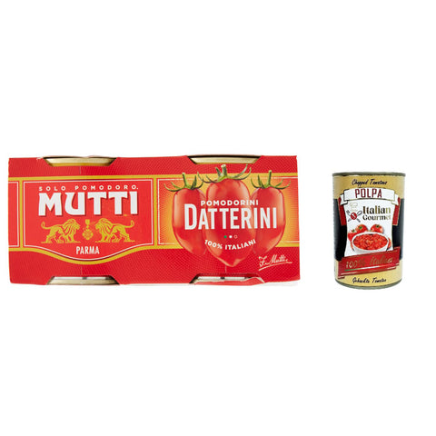 Mutti Pomodori Datterini, date tomatoes, Datterini Tomaten sauce 100% 2x200g Original italienisch