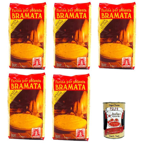Ardani Farina per Polenta Bramata Mehl für Polenta Bramata 5x1kg Original italienisch Zutat