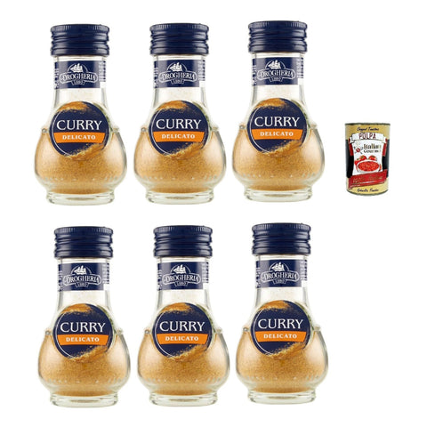 La Drogheria Curry Delicato, Gewürzmischung mit kräftigem Geschmack 6x30g Original italienisch Zutat