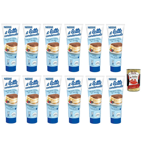 Nestle Nestlé il latte condensato Kondensmilch cremige Zutat für Desserts gesüßte konzentrierte Vollmilch, gluten 1 Stk Original italienisch