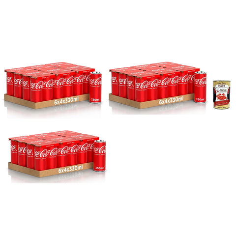 Original italienisch dosen kohlensäurehaltiges Getränk 72x 330ml Softdrink italienisch inkl. Italian Gourmet Polpa 400g