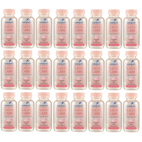 San Benedetto Skin Care Natürlichem Mineralwasser mit Kollagen, Zink und Hyaluronsäure 24x220ml Original italienisch Getränk