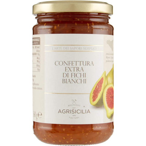 Agrisicilia Confettura Extra di Fichi bianchi Weiße Feigen Extra Konfitüre - 6x 360 g Original italienisch
