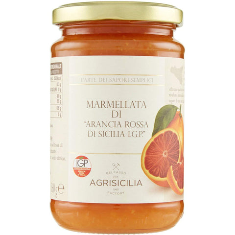 Agrisicilia Marmellata di Arancia Rossa di Sicilia IGP - Sizilianische Blutorangenmarmelade IGP 6x 360 g Original italienisch