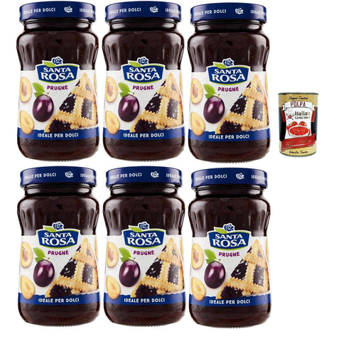 Santa Rosa Confettura di Prugne, Pflaume marmelade Brotaufstrich 6x600g Original italienisch Gebäck