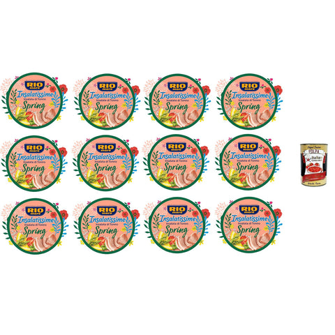 Rio Mare. Insalatissime Spring Thunfischsalat 12x 220gr inkl. Italian Gourmet polpa 400g Original italienisch