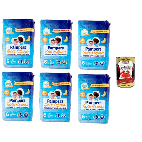 Sole e Luna Mini N°2 Es absorbiert, umhüllt, ist bequem 6x Packungen mit 21 Stück Original italienisch inkl. Italian Gourmet Polpa 400g