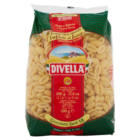 Divella Gnocchetti Sardi N. 58 Hartweizengrieß Pasta Italienische Nudeln Packung 10x 500g inkl. Italian Gourmet Polpa di Pomodoro 400g Dose Original italienisch