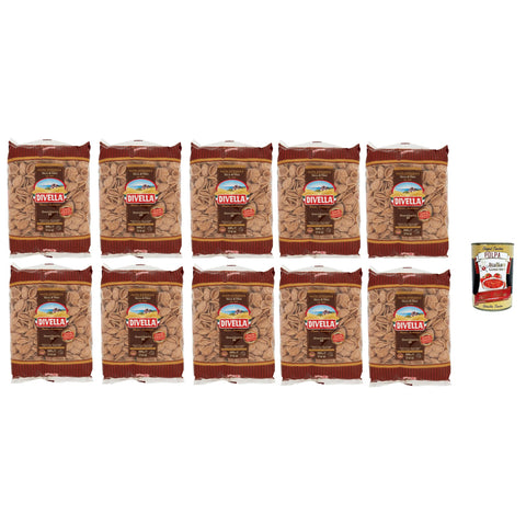 Divella Pasta Orecchiette integrale n. 86 Vollkor italienisch Nudeln 500 g 10x Original italienisch inkl. Italian Gourmet Polpa 400g