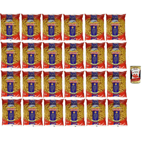 Divella Pasta 100% Italienisch Ziti Tagliati 33, Nudeln aus Hartweizengrieß, Kochen 8 Minuten 24x 500g Original italienisch inkl. Italian Gourmet Polpa 400g