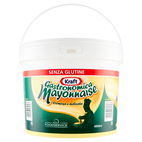 Kraft Gastronomica Soße Sauce Cremige und Zarte Mayonnaise Glutenfrei Eimer 1x4950ml Original italienisch