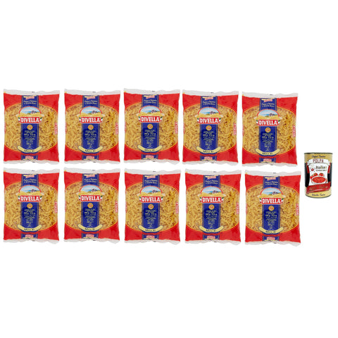 Divella Pasta Mista N. 41 Hartweizengrieß Pasta Italienische Nudeln 500g Packung 10x Original italienisch inkl. Italian Gourmet Polpa di Pomodoro 400g Dose