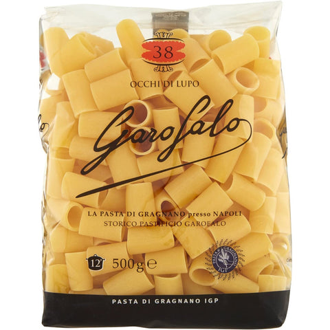 Garofalo Occhi di Lupo N. 38 Neapolitanische Hartweizengrieß Packung mit Pasta IGP 10x 500g inkl. Italian Gourmet polpa 400g Original italienisch