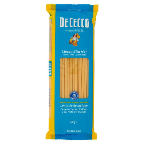 De Cecco Pasta 100% Italienisch Mezza Zita N°17 Nudeln 500g 10x Original italienisch inkl. Italian Gourmet Polpa 400g