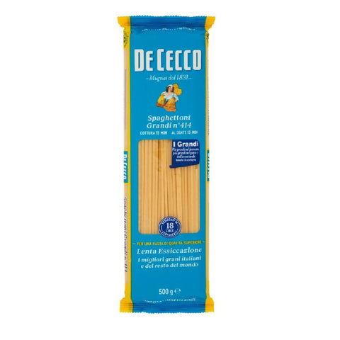 De Cecco 100% Spaghettoni Grandi N°414 Nudeln 10x 500g inkl. Italian Gourmet Polpa 400g Original italienisch