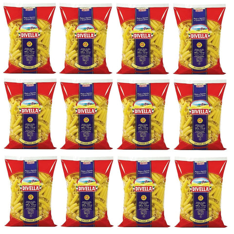 Divella Elicoidali n°22 Hartweizengrieß Pasta Italienische Nudeln Packung 12x500g Original italienisch