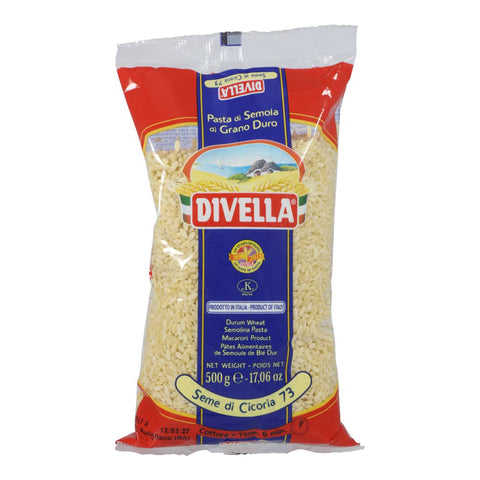 24 Divella Semi di Cicoria N. 73 Hartweizengrieß Pasta Italienische Nudeln 500g Packung Original italienisch inkl. Italian Gourmet Polpa di Pomodoro 400g Dose