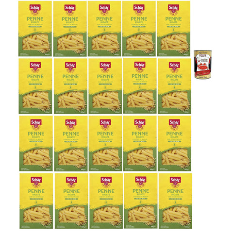 Schar SCHÄR Senza Glutine Penne rigate, Glutenfrei Pasta mit 20% Hirse, gluten 1 Stk Original italienisch