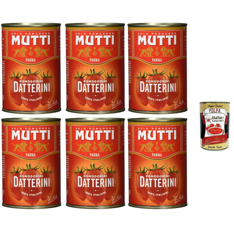 Mutti Salsa Pomodori Datterini, Sauce Datteltomaten 6x400g Original italienisch