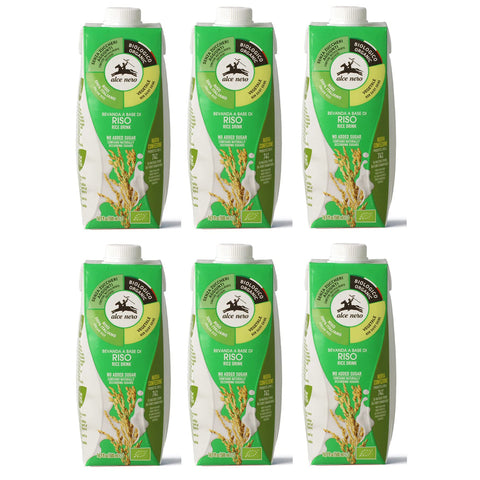 Alce Nero Bevanda Biologica Vegetale a Base di Riso Bio Gemüse Getränk auf Reisbasis Erfrischendes Alkoholfreies Getränk 6x500ml Original italienisch