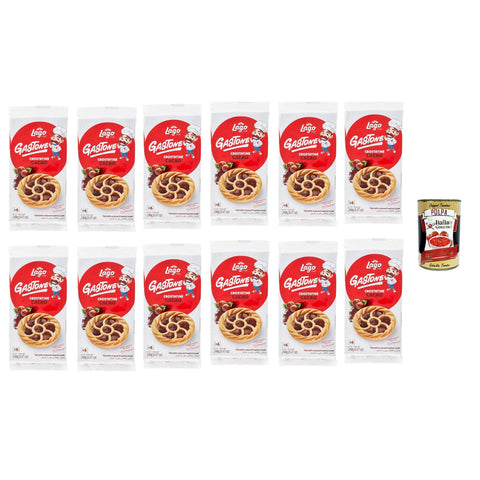 Lago Gastone Crostatina al Cacao, Kakao - Tarte, Packung, Jede Packung enthält 6 Snacks à 40g 12x 240g inkl. Italian Gourmet polpa 400g Original italienisch