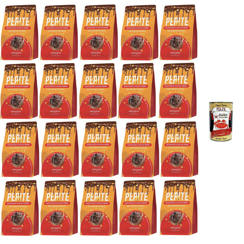 Monardo Pepite Arachidi ricoperte di cioccolato fondente, Erdnüsse mit dunkler Schokolade überzogen, 20x150gr Original italienisch inkl. Italian Gourmet Polpa 400g