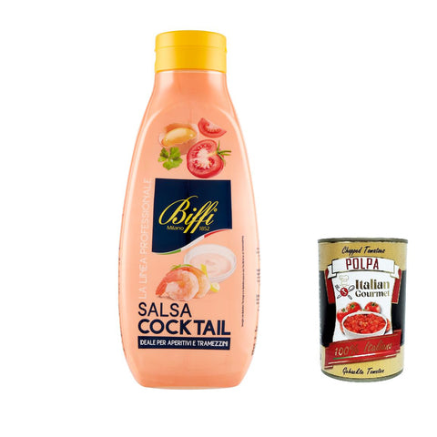 Biffi linea professionale, salsa cocktail, würzen soße Salad sauce squeeze 800g Original italienisch inkl. Italian Gourmet Polpa 400g
