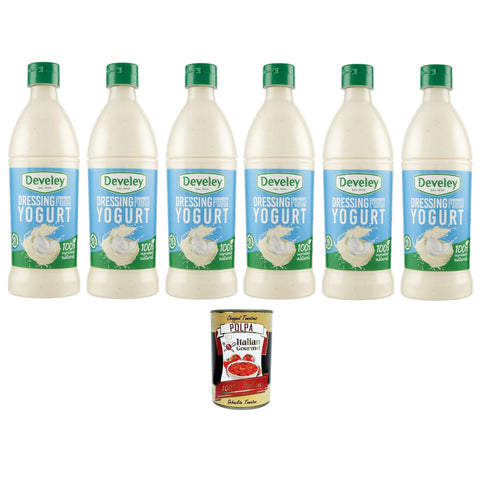 Salsa Dressing Yogurt Joghurt-Dressing-Sauce 6x500ml Original italienisch inkl. Italian Gourmet Polpa 400g